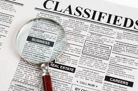 Classified Ad on GSLDS website - 